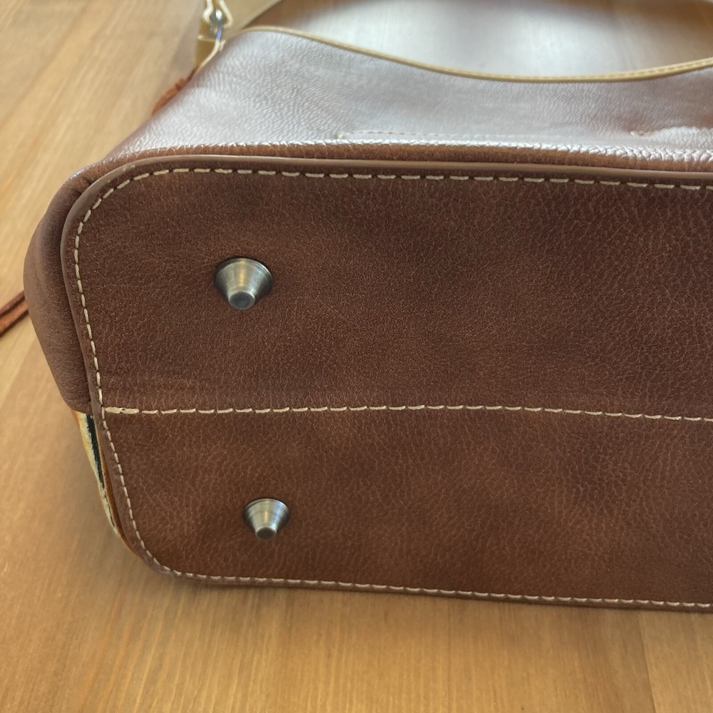 Montana West Purse Bag Brown Aztec Southwest Embossed Rivets Great Condition - Picture 9 of 16